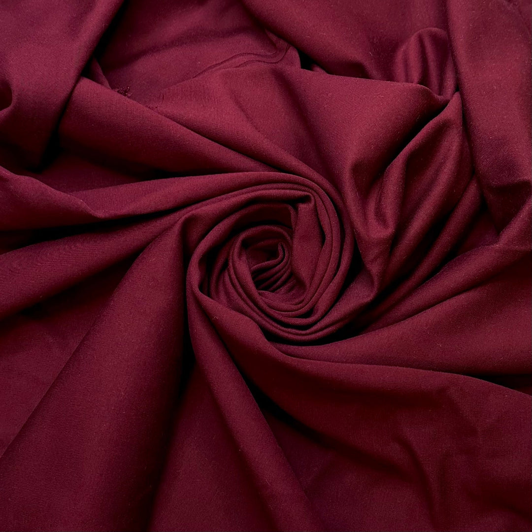 VFW Red Carpet Looks - Cotton Blend Knit - Burgundy - 1M Bundle - True Deadstock fabric Fabric by private - Sustainable Textile | FABCYCLE