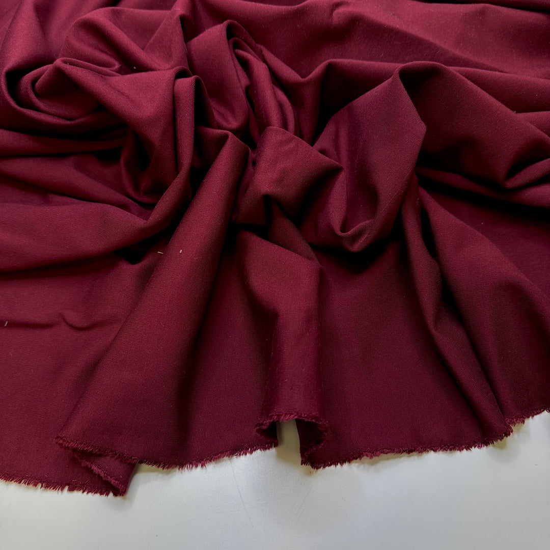 VFW Red Carpet Looks - Cotton Blend Knit - Burgundy - 1M Bundle - True Deadstock fabric Fabric by private - Sustainable Textile | FABCYCLE