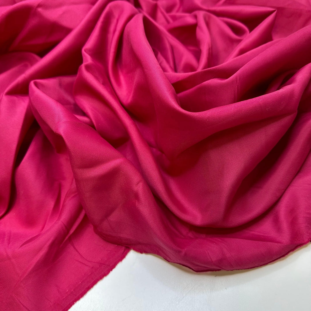 Vibrant Personality - Poly Woven - Magenta - 1.95M Bundle - True Deadstock fabric Fabric by private - Sustainable Textile | FABCYCLE