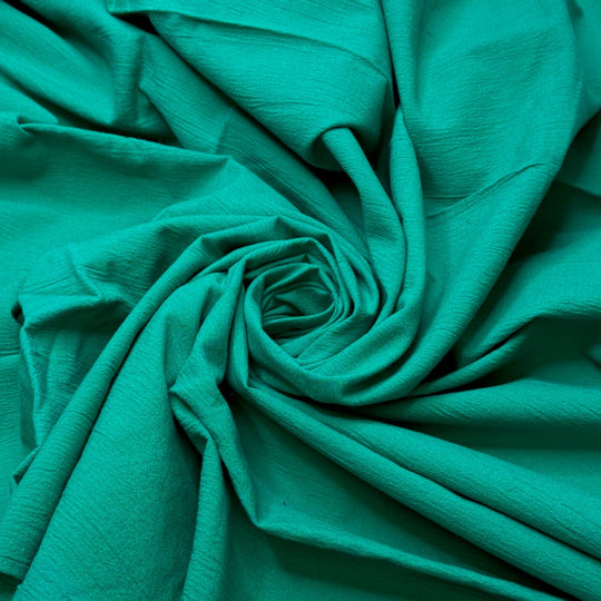 Vibrant Skies - Cotton Blend Woven - Teal - 1.35M Bundle - True Deadstock fabric Fabric by private - Sustainable Textile | FABCYCLE