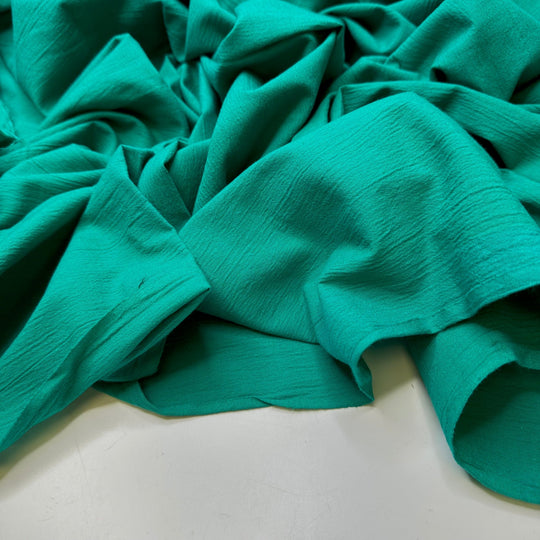 Vibrant Skies - Cotton Blend Woven - Teal - 1.35M Bundle - True Deadstock fabric Fabric by private - Sustainable Textile | FABCYCLE