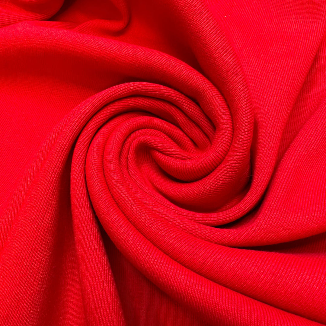 Vintage Corsets - Tubular Rib Knit Cotton Blend Knit - Red - Bundles - True Deadstock fabric Fabric by private - Sustainable Textile | FABCYCLE