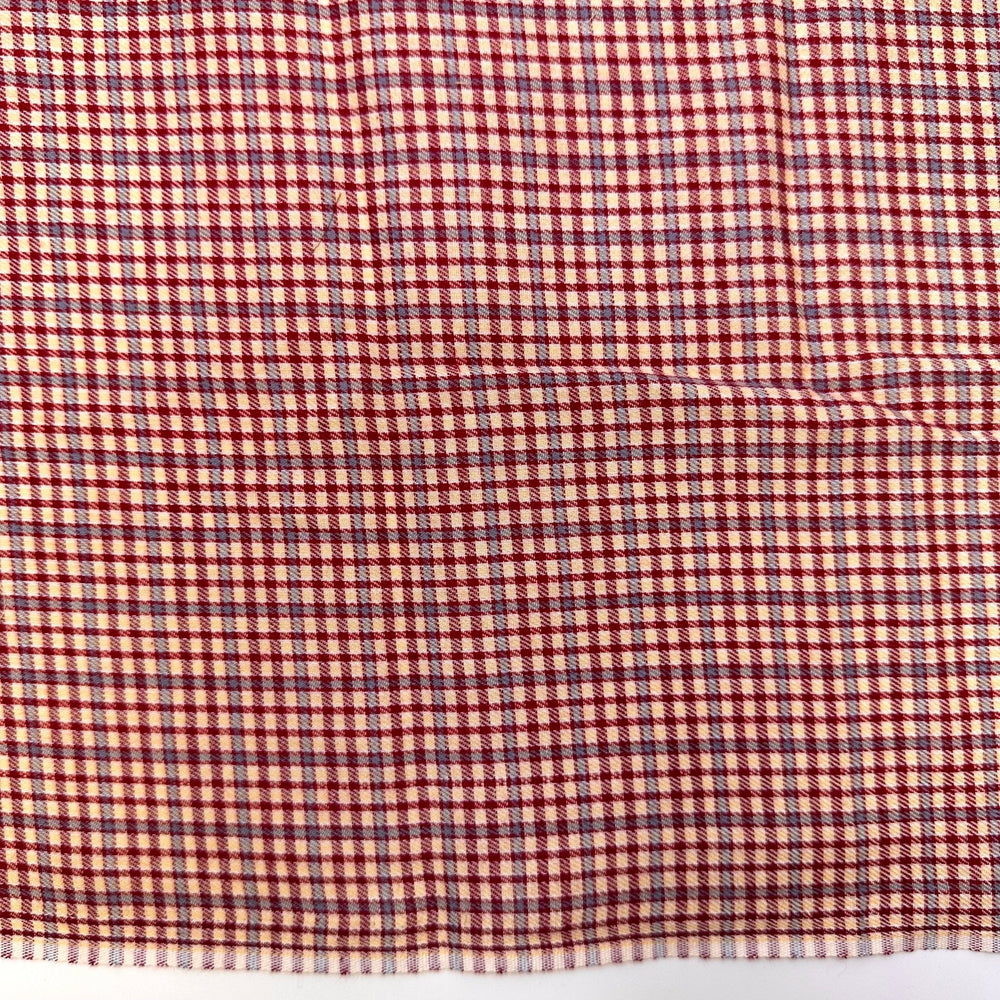 Vintage Cotton Pack - Vintage Cotton Woven - Red/Blue Plaid - 7 Pack - True Deadstock fabric Fabric by private - Sustainable Textile | FABCYCLE