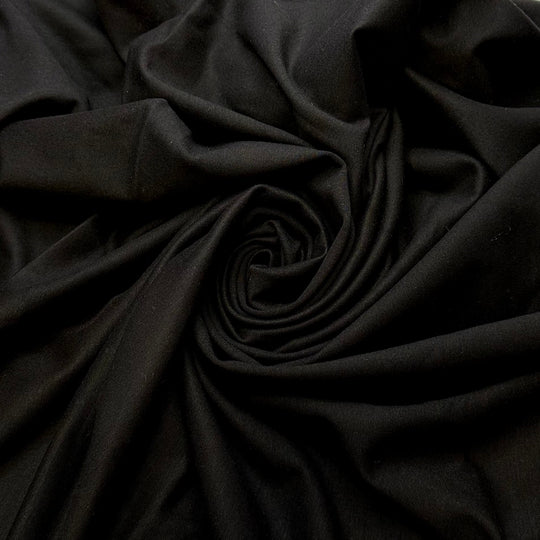 Vintage Films - Cotton Blend Knit - Black - 1.9M Bundle - True Deadstock fabric Fabric by private - Sustainable Textile | FABCYCLE