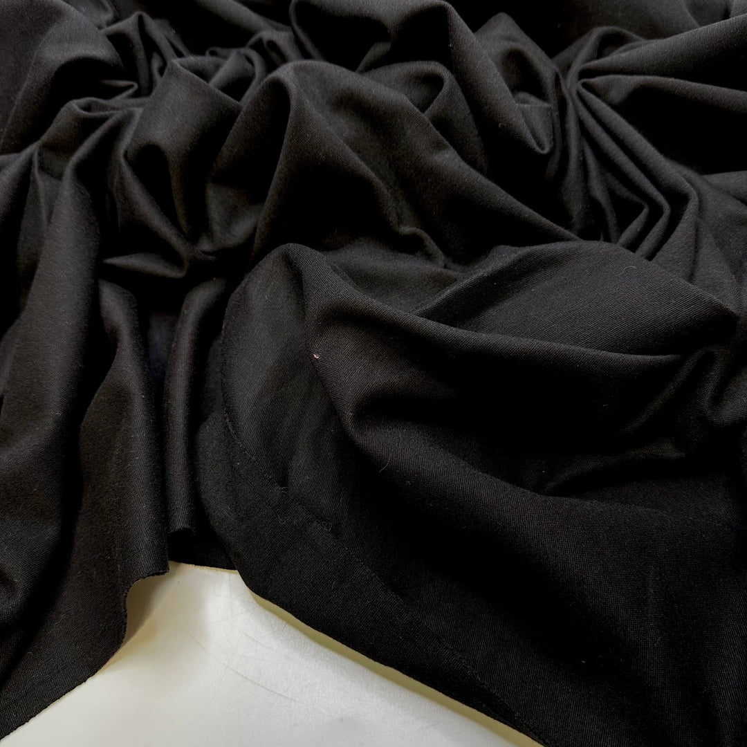 Vintage Films - Cotton Blend Knit - Black - 1.9M Bundle - True Deadstock fabric Fabric by private - Sustainable Textile | FABCYCLE