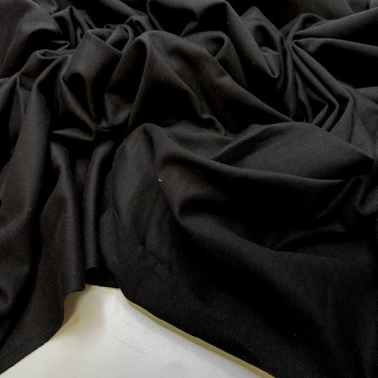 Vintage Films - Cotton Blend Knit - Black - 1.9M Bundle - True Deadstock fabric Fabric by private - Sustainable Textile | FABCYCLE