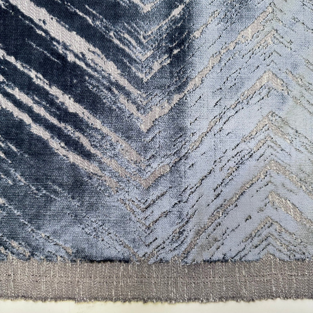 Vintage Freezer Box - Polyester Blend Woven - Blue Abstract - Bundles - True Deadstock fabric Fabric by private - Sustainable Textile | FABCYCLE