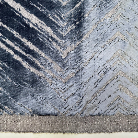 Vintage Freezer Box - Polyester Blend Woven - Blue Abstract - Bundles - True Deadstock fabric Fabric by private - Sustainable Textile | FABCYCLE