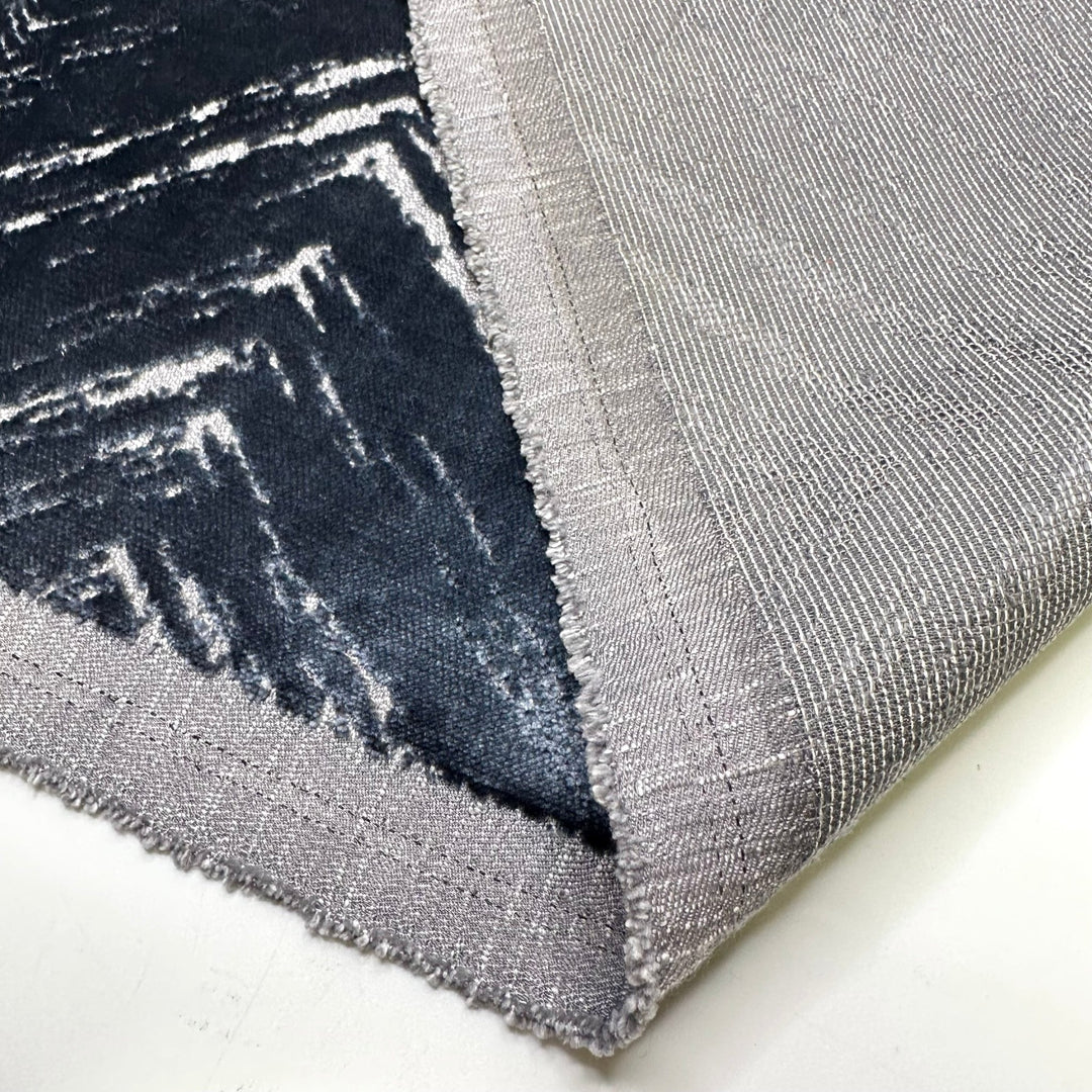 Vintage Freezer Box - Polyester Blend Woven - Blue Abstract - Bundles - True Deadstock fabric Fabric by private - Sustainable Textile | FABCYCLE