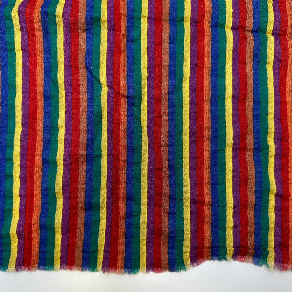 Visiting A Botanical Garden - Cotton Woven - Multi Stripes - 0.95M Bundle - True Deadstock fabric Fabric by private - Sustainable Textile | FABCYCLE