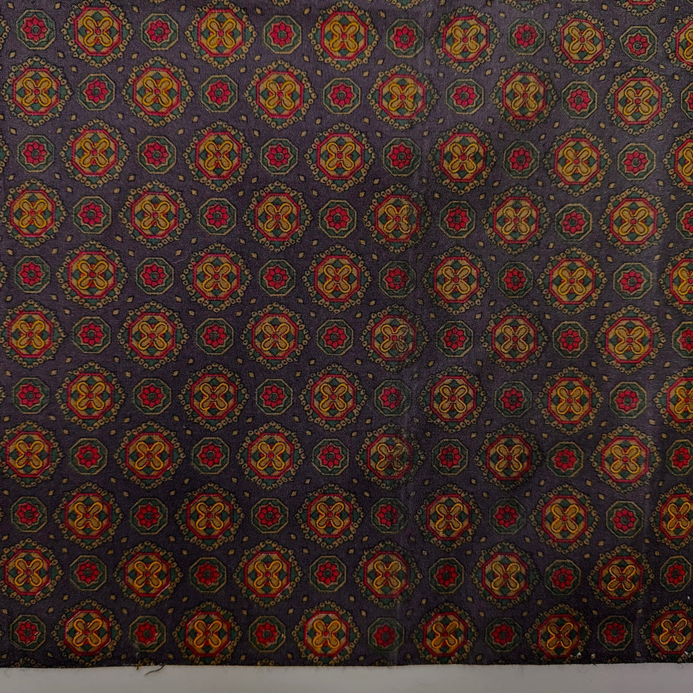 Visiting A Castle - Poly/Cotton Woven - Dark Grey Multi Floral - 1.8M Bundle - True Deadstock fabric Fabric by private - Sustainable Textile | FABCYCLE