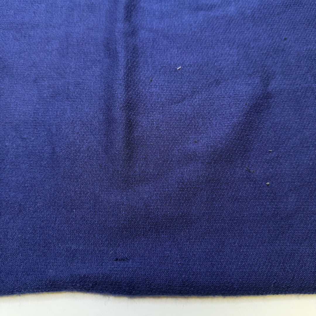 Visiting Home - Jersey Fleece Polyester Blend Knit - Dark Blue - 1.1M Bundle - True Deadstock fabric Fabric by private - Sustainable Textile | FABCYCLE