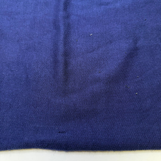 Visiting Home - Jersey Fleece Polyester Blend Knit - Dark Blue - 1.1M Bundle - True Deadstock fabric Fabric by private - Sustainable Textile | FABCYCLE