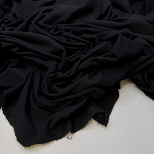 Visiting The Garden Centre - Jersey Fleece Bamboo Blend Knit - Black - Bundles - True Deadstock fabric Fabric by private - Sustainable Textile | FABCYCLE