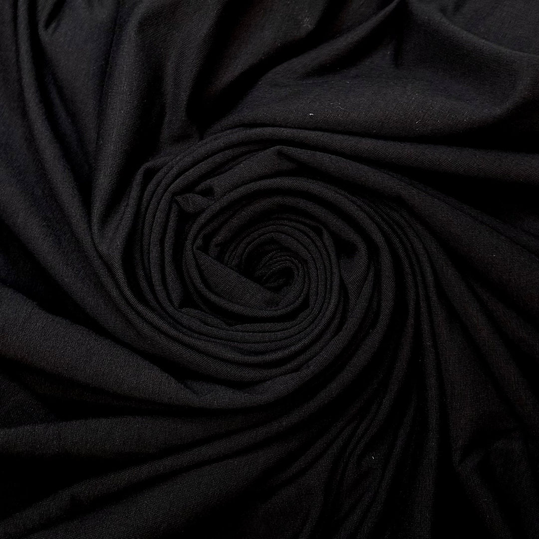 Visiting The Garden Centre - Jersey Fleece Bamboo Blend Knit - Black - Bundles - True Deadstock fabric Fabric by private - Sustainable Textile | FABCYCLE