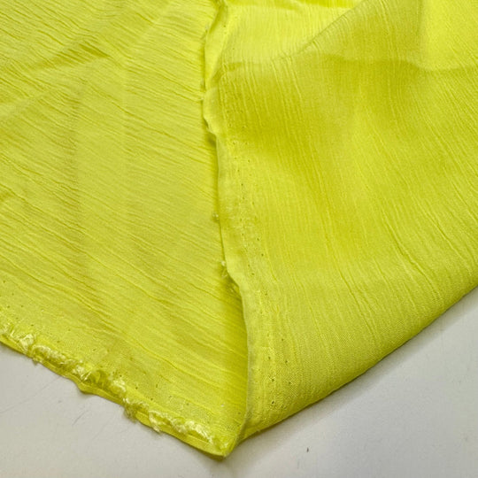 Voodoo Doll Magic - Crinkle Cotton Woven - Light Yellow/Green - Bundles - True Deadstock fabric Fabric by private - Sustainable Textile | FABCYCLE