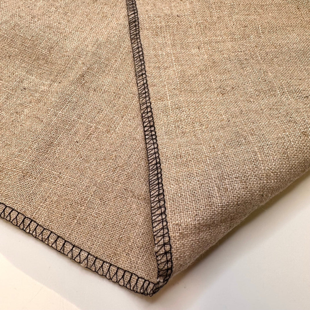 Waffle Cone - Natural Blend Woven - Light Beige - 2.35M Bundle - True Deadstock fabric Fabric by private - Sustainable Textile | FABCYCLE