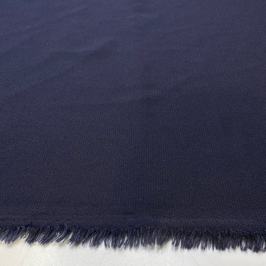 Wait For Me - Polyester Blend Woven - Navy - 1.75M Bundle - True Deadstock fabric Fabric by private - Sustainable Textile | FABCYCLE