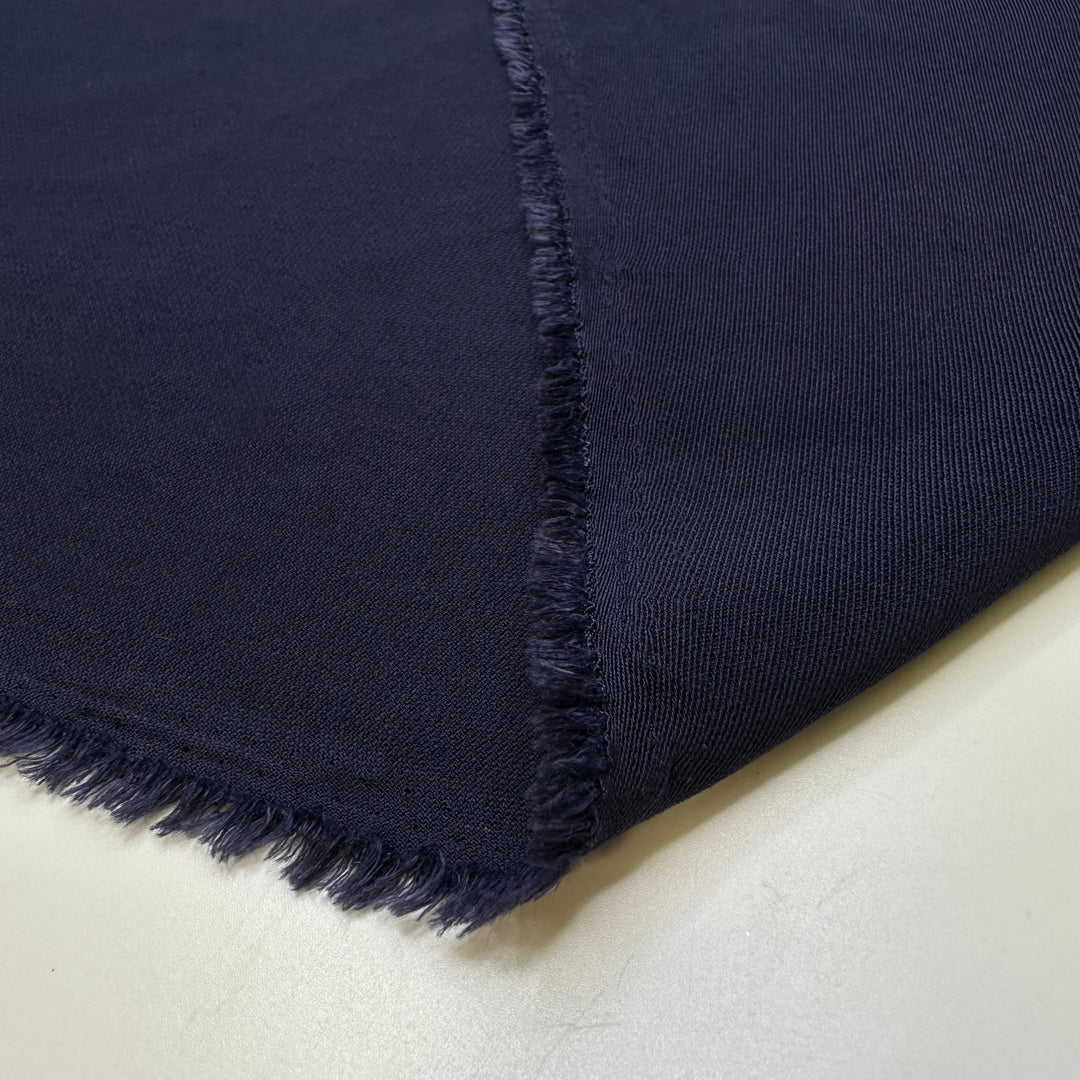Wait For Me - Polyester Blend Woven - Navy - 1.75M Bundle - True Deadstock fabric Fabric by private - Sustainable Textile | FABCYCLE