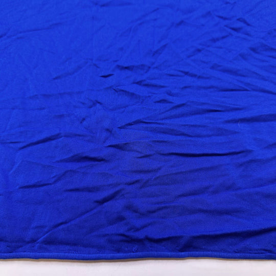 Waiting For The Bobbin To Wind - Jersey Cotton/Bamboo Knit - Dark Blue - 1M Bundle - True Deadstock fabric Fabric by private - Sustainable Textile | FABCYCLE