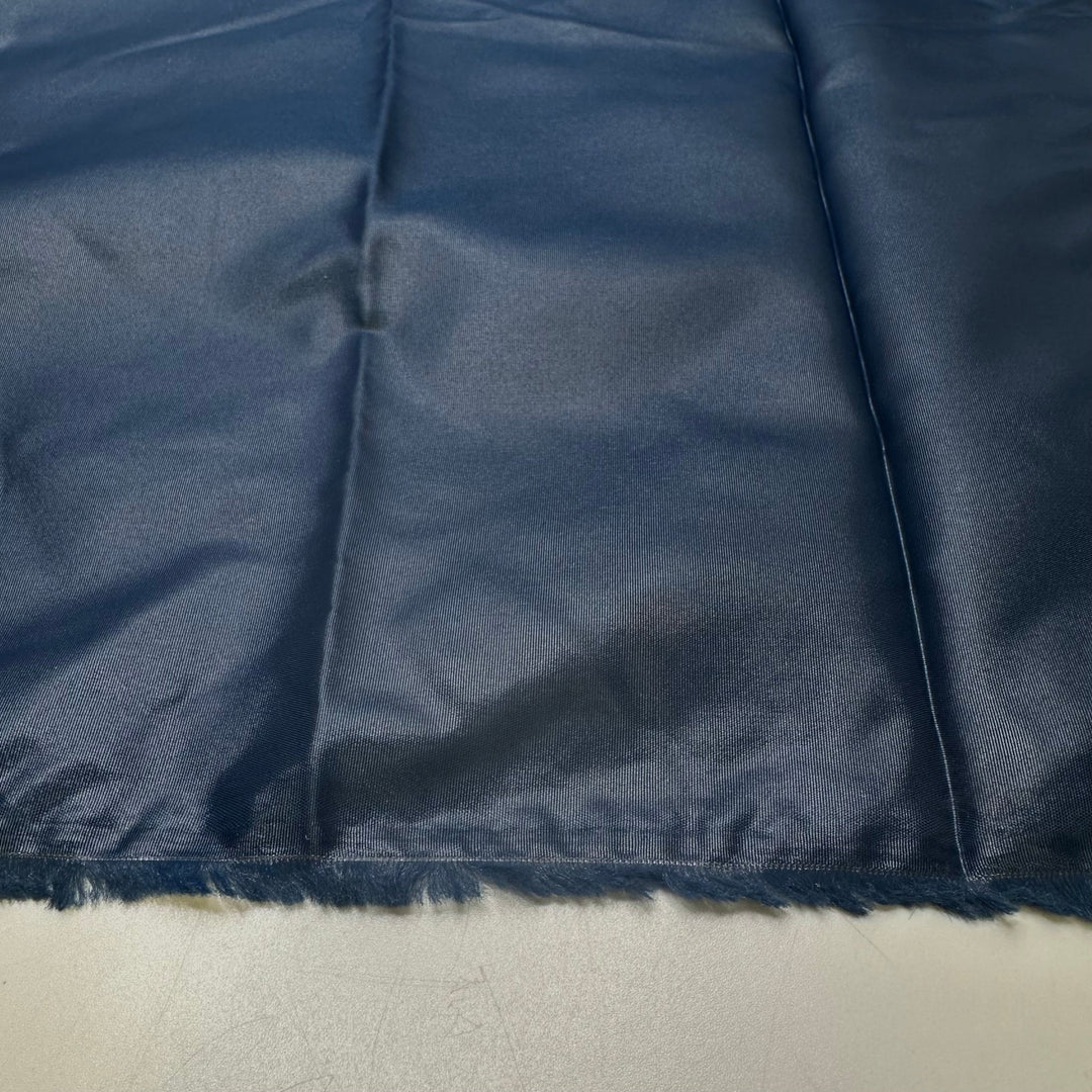 Waiting In Line In The Rain - Water Resistant Synthetic Blend Woven - Navy - 2.55M Bundle - True Deadstock fabric Fabric by private - Sustainable Textile | FABCYCLE