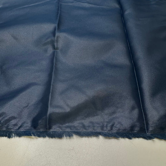 Waiting In Line In The Rain - Water Resistant Synthetic Blend Woven - Navy - 2.55M Bundle - True Deadstock fabric Fabric by private - Sustainable Textile | FABCYCLE
