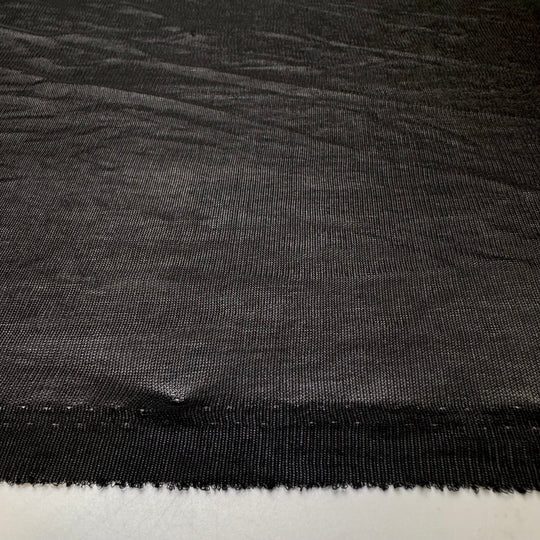 Walking Foot - Mesh Poly/Spandex Knit - Black - 2.6M Bundle - True Deadstock fabric Fabric by private - Sustainable Textile | FABCYCLE