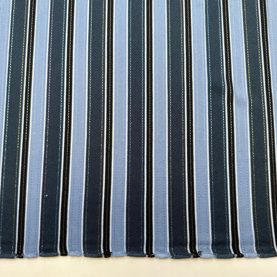 Wallpaper Ribbon - Jersey Poly/Spandex Knit - Navy/Blue Stripes - 1.7M Bundle - True Deadstock fabric Fabric by private - Sustainable Textile | FABCYCLE