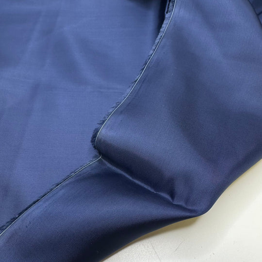 Waltzing In Twinkle Lights - Satin Poly Woven - Navy - 4.5M Bundle - True Deadstock fabric Fabric by private - Sustainable Textile | FABCYCLE