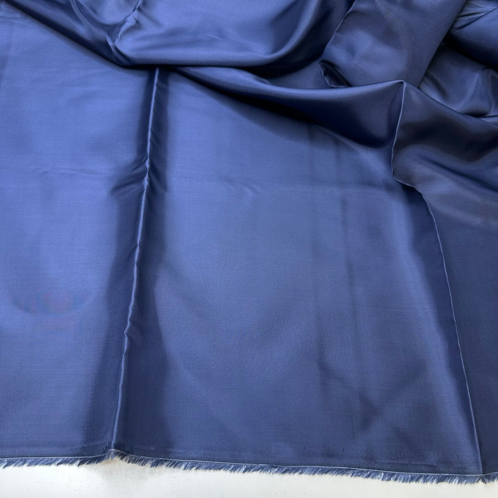 Waltzing In Twinkle Lights - Satin Poly Woven - Navy - 4.5M Bundle - True Deadstock fabric Fabric by private - Sustainable Textile | FABCYCLE