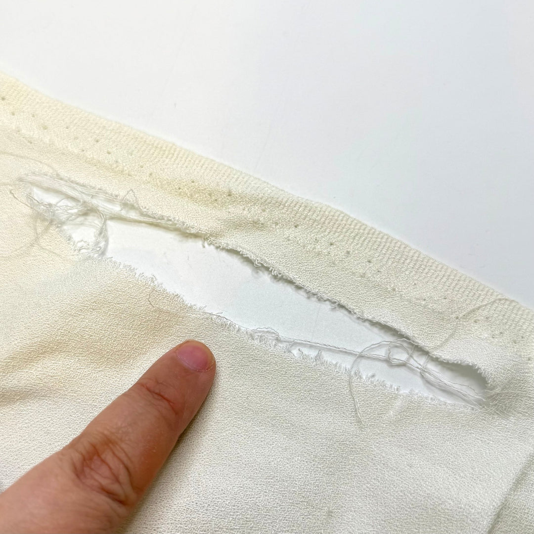 Wandering Into A Ren Faire - Crepe Cotton Woven - Light Cream - 1.8M Bundle - True Deadstock fabric Fabric by private - Sustainable Textile | FABCYCLE