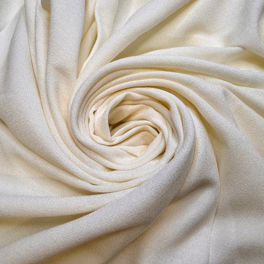 Wandering Into A Ren Faire - Crepe Cotton Woven - Light Cream - 1.8M Bundle - True Deadstock fabric Fabric by private - Sustainable Textile | FABCYCLE