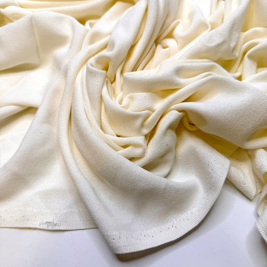 Wandering Into A Ren Faire - Crepe Cotton Woven - Light Cream - 1.8M Bundle - True Deadstock fabric Fabric by private - Sustainable Textile | FABCYCLE