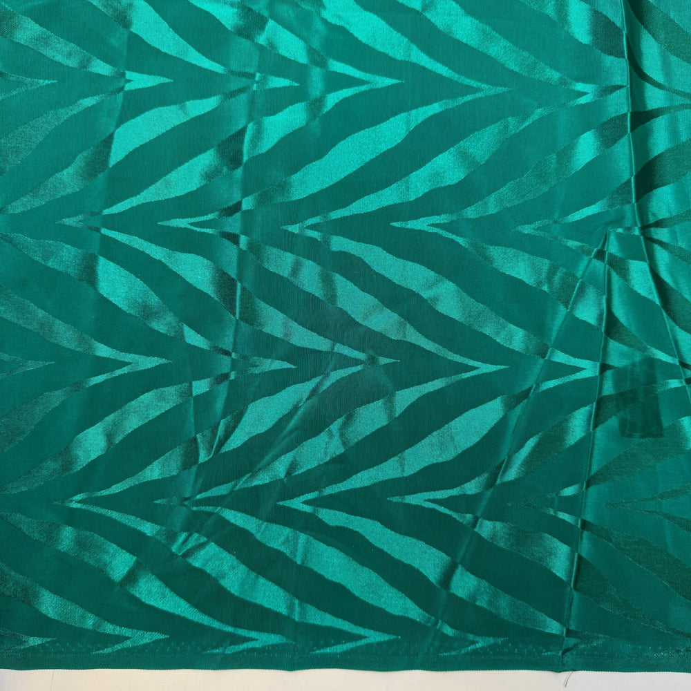 Wanna Play Jumanji - Polyester Blend Woven - Green Geometric - 1.5M Bundle - True Deadstock fabric Fabric by private - Sustainable Textile | FABCYCLE