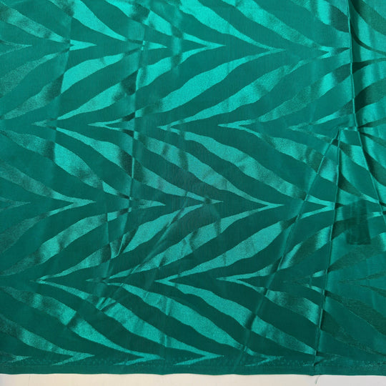 Wanna Play Jumanji - Polyester Blend Woven - Green Geometric - 1.5M Bundle - True Deadstock fabric Fabric by private - Sustainable Textile | FABCYCLE