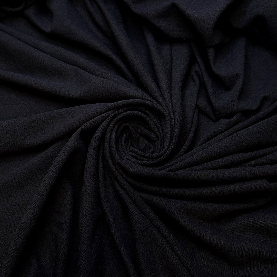 Warm Summer Nights - Cotton Blend Knit - Navy/Black - Bundles - True Deadstock fabric Fabric by private - Sustainable Textile | FABCYCLE