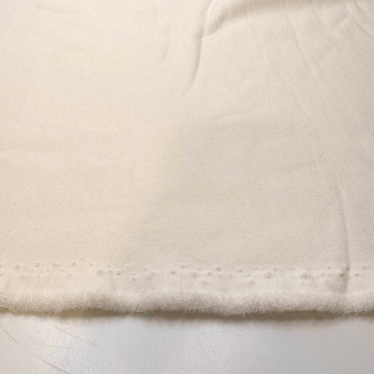 Warm Vanilla Latte - Jersey Fleece Polyester Blend Knit - White - Bundles - True Deadstock fabric Fabric by private - Sustainable Textile | FABCYCLE