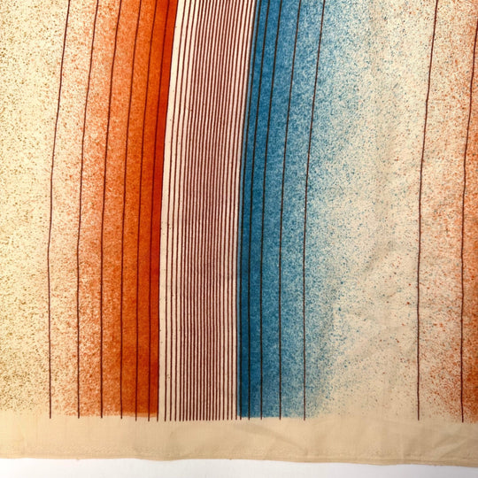 Washed Up On The Beach - Polyester Blend Woven - Beige Multi Stripes - 1.55M Bundle - True Deadstock fabric Fabric by private - Sustainable Textile | FABCYCLE