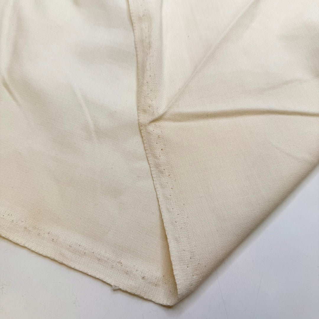 Watching Her Walk Down The Aisle - Twill Weave Wool Woven - Cream - 4M Bundle - True Deadstock fabric Fabric by private - Sustainable Textile | FABCYCLE