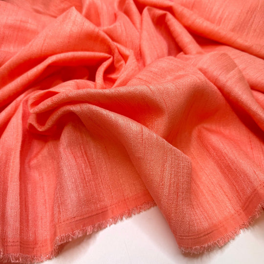 Watching The Sunrise - Polyester Blend Woven - Pink - 2.65M Bundle - True Deadstock fabric Fabric by private - Sustainable Textile | FABCYCLE