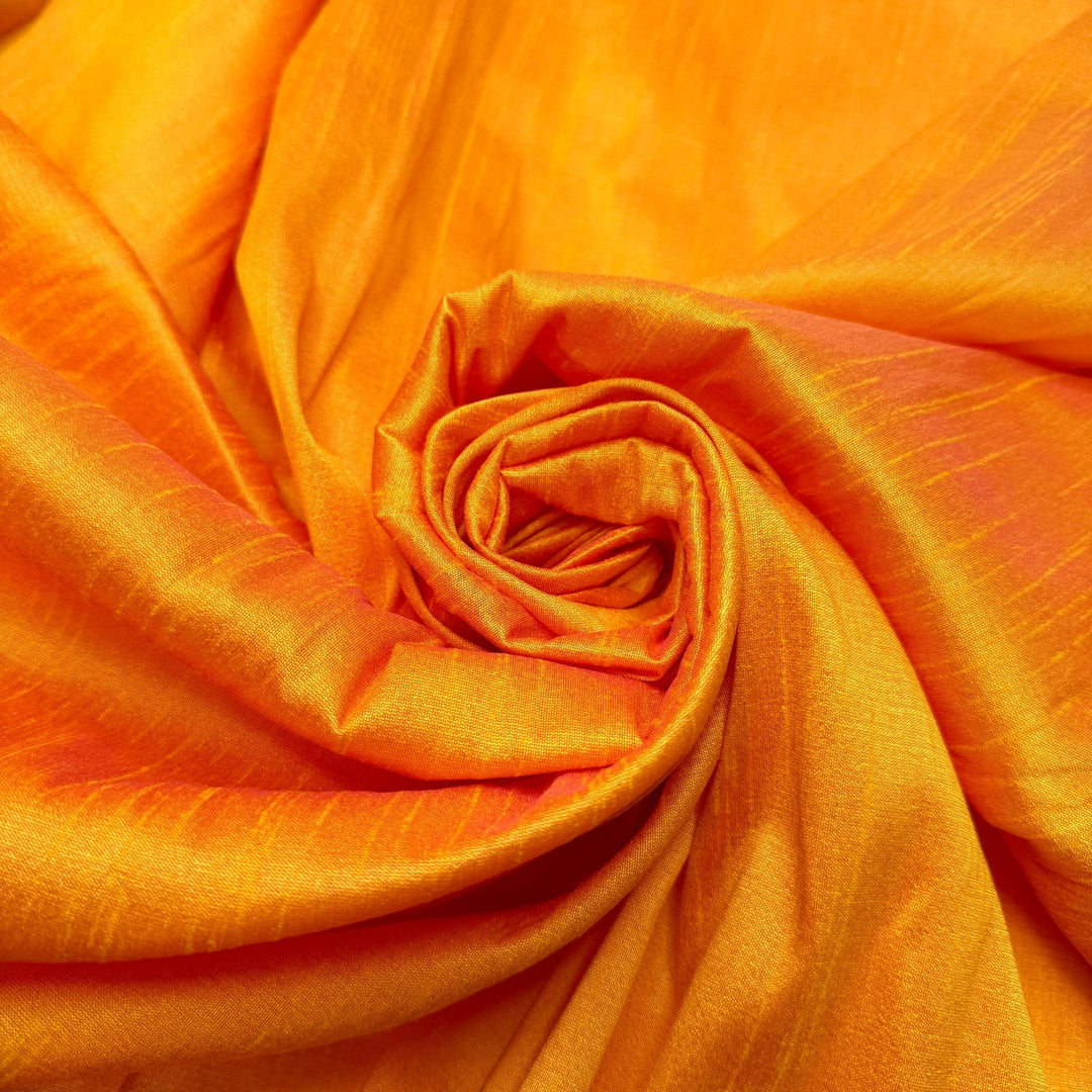 Watching The Sunset Everyday - Polyester Blend Woven - Yellow/Orange - 1.85M Bundle - True Deadstock fabric Fabric by private - Sustainable Textile | FABCYCLE