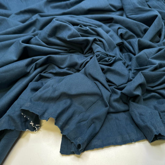 Water Cycle - Jersey Natural Blend Knit - Dark Blue - Bundles - True Deadstock fabric Fabric by private - Sustainable Textile | FABCYCLE
