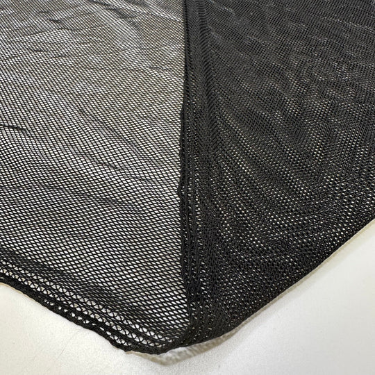 We Mesh So Well - Mesh Poly/Spandex Knit - Black - 2.4M Bundle - True Deadstock fabric Fabric by private - Sustainable Textile | FABCYCLE