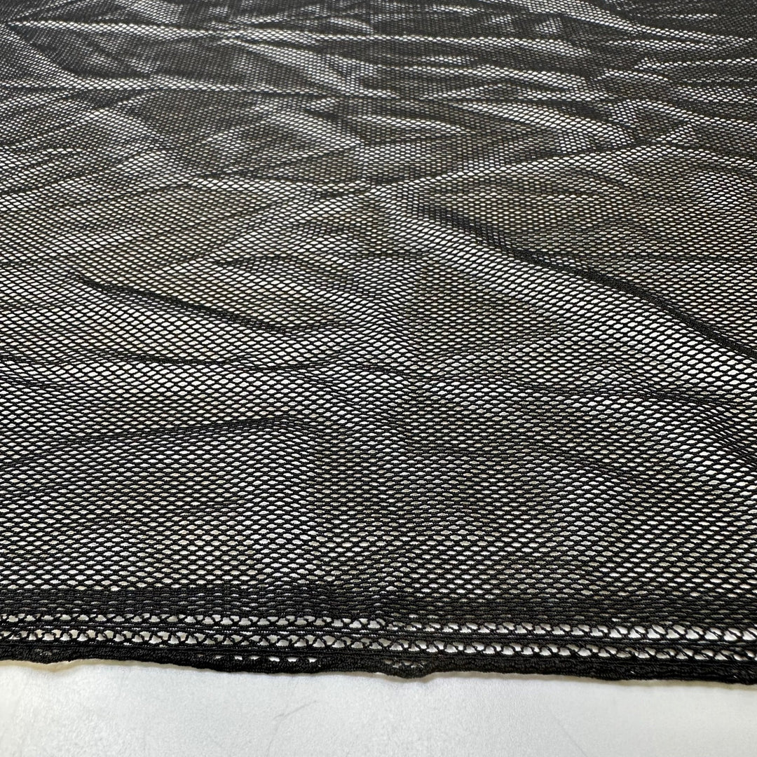 We Mesh So Well - Mesh Poly/Spandex Knit - Black - 2.4M Bundle - True Deadstock fabric Fabric by private - Sustainable Textile | FABCYCLE