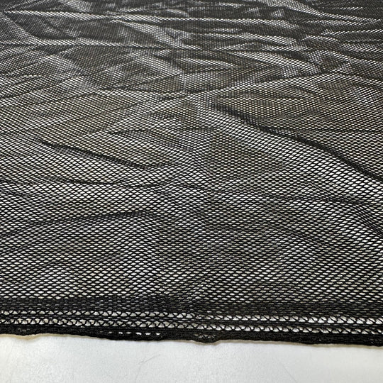 We Mesh So Well - Mesh Poly/Spandex Knit - Black - 2.4M Bundle - True Deadstock fabric Fabric by private - Sustainable Textile | FABCYCLE