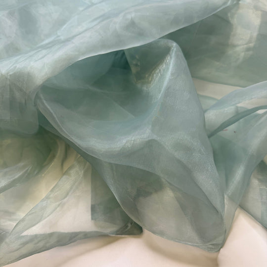 We Ran Out Of Ice - Organza Poly Woven - Light Blue - Bundles - True Deadstock fabric Fabric by private - Sustainable Textile | FABCYCLE