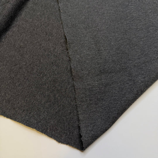 We Survived Another Year - Rib Knit Bamboo Blend Knit - Dark Grey - 1M Bundle - True Deadstock fabric Fabric by private - Sustainable Textile | FABCYCLE