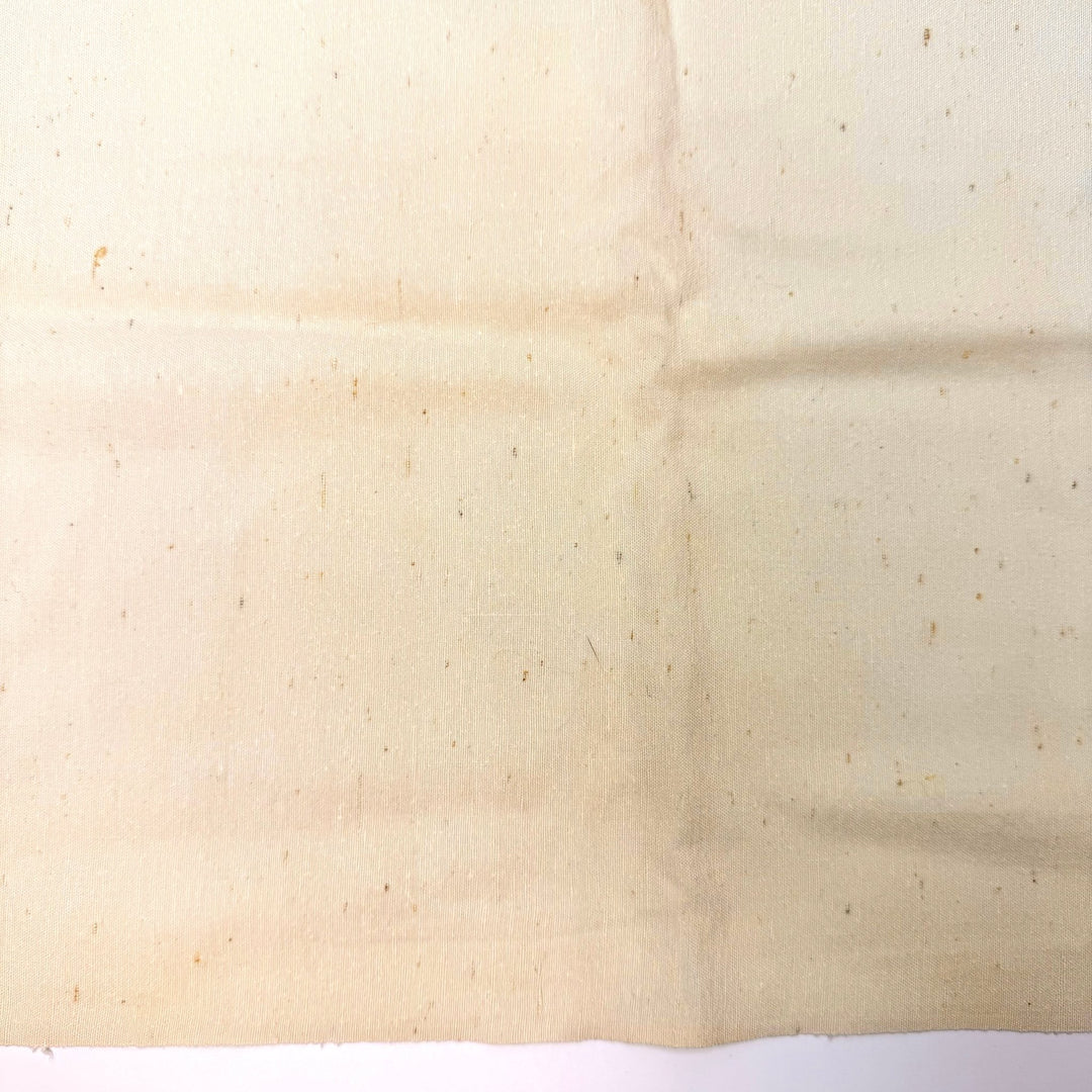 Wedding Gifts - Slub Silk Woven - Dark Cream - 2.3M Bundle - True Deadstock fabric Fabric by private - Sustainable Textile | FABCYCLE
