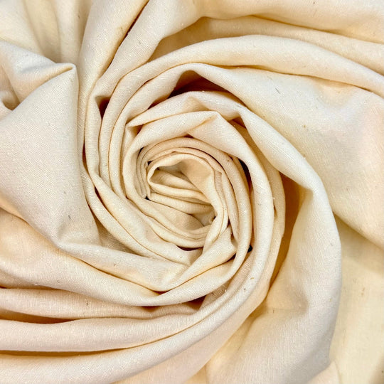 Wedding Gifts - Slub Silk Woven - Dark Cream - 2.3M Bundle - True Deadstock fabric Fabric by private - Sustainable Textile | FABCYCLE