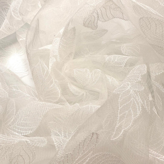 Wedding In June - Lace Polyester Blend Woven - White Floral - Bundles - True Deadstock fabric Fabric by private - Sustainable Textile | FABCYCLE